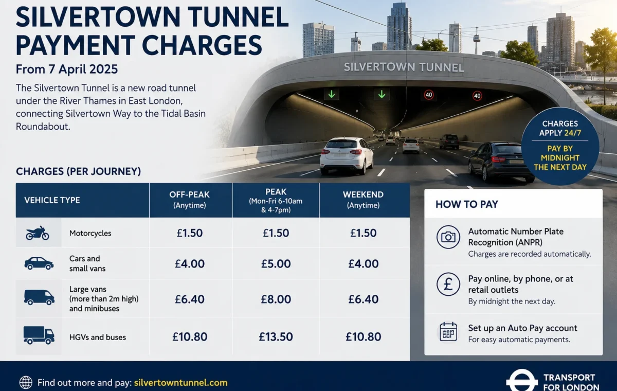 Pay Silvertown Tunnel: Complete Guide to Charges and Payment 2026