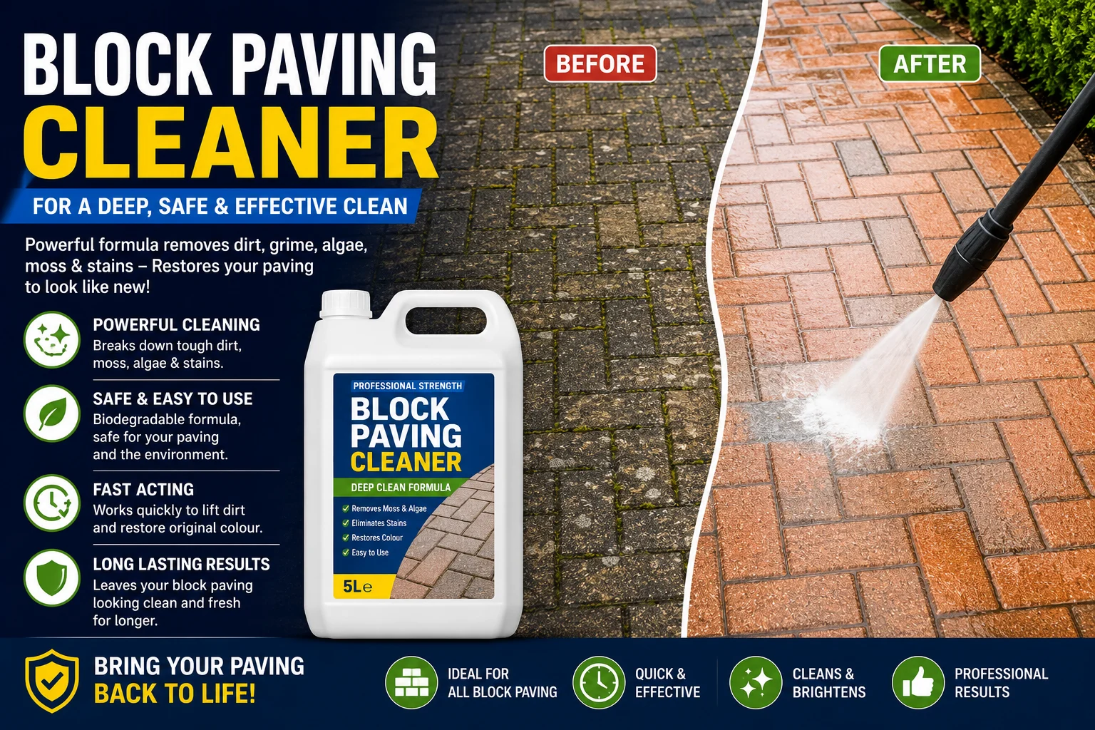 Why Use a Block Paving Cleaner